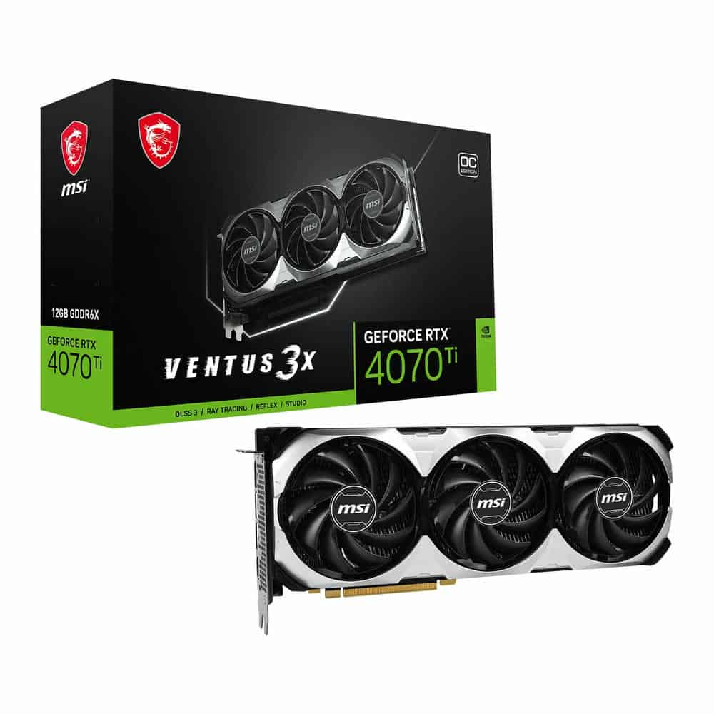 MSI NVIDIA GeForce RTX 4070 Ti 12GB VENTUS 3X OC Ada Lovelace Open Box Graphics Card